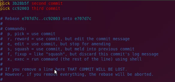 Git Rebase Editor